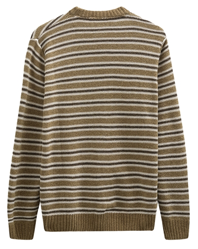 Anerkjendt - AKSune Chenille Stripe Strik - Ermine